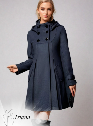 Iriana - Manteau Long avec Poches Latérales