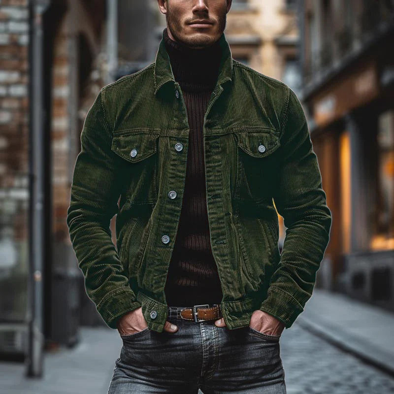 Eddie - Veste en velours côtelé vintage pour hommes