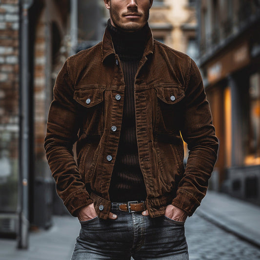 Eddie - Veste en velours côtelé vintage pour hommes
