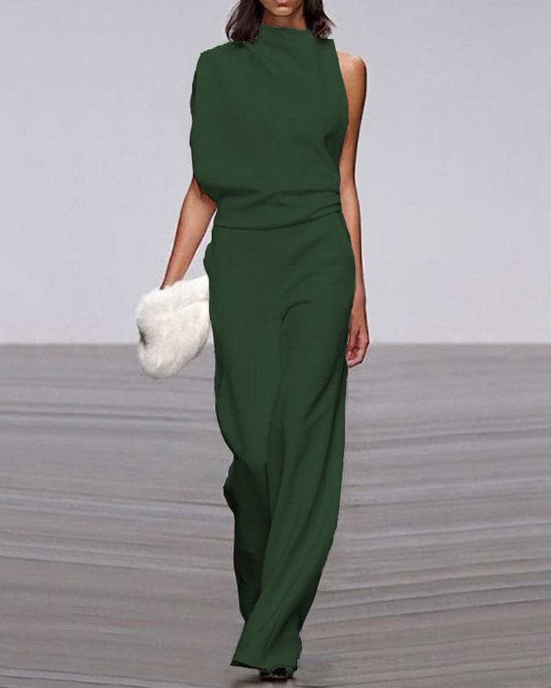 Kate - Elegant High-Neck Jumpsuit