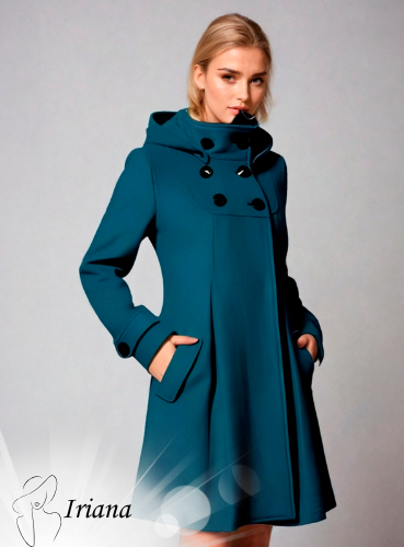 Iriana - Manteau Long avec Poches Latérales