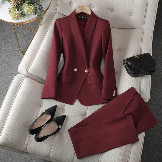 Kalea - Ensemble Blazer et Pantalon en Deux Pièces