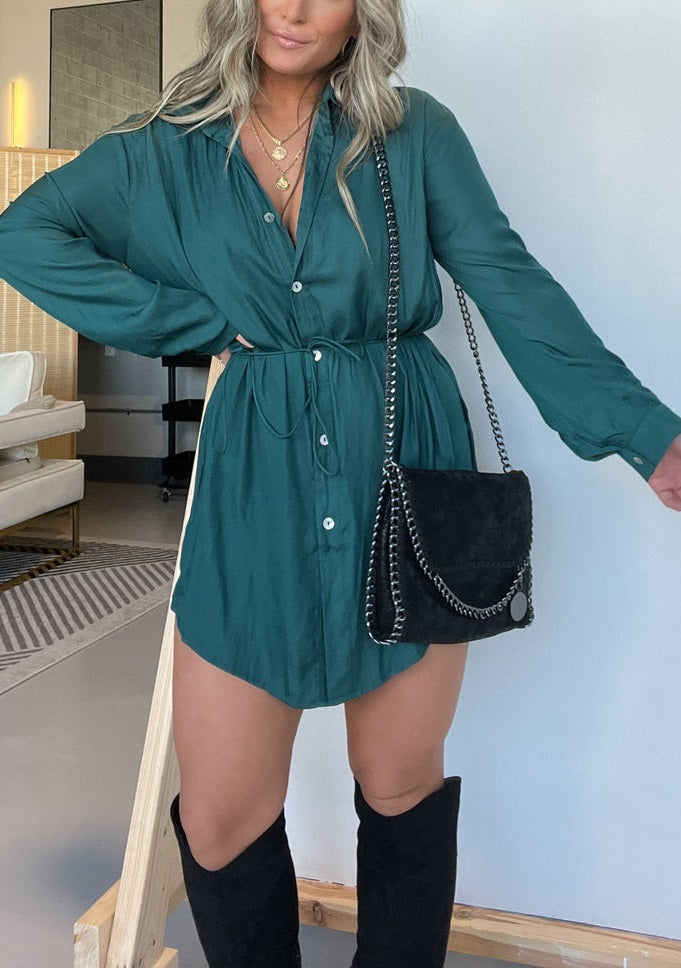 Beatrice – Ensemble robe et combinaison style satin