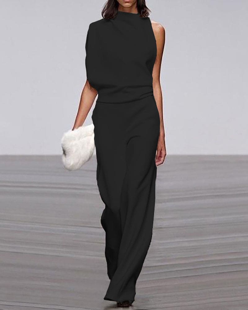 Kate - Elegant High-Neck Jumpsuit