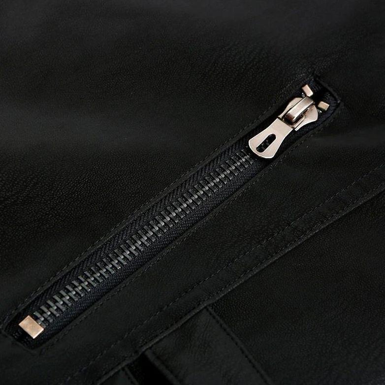 Eros - Veste en similicuir Style Biker pour Hommes
