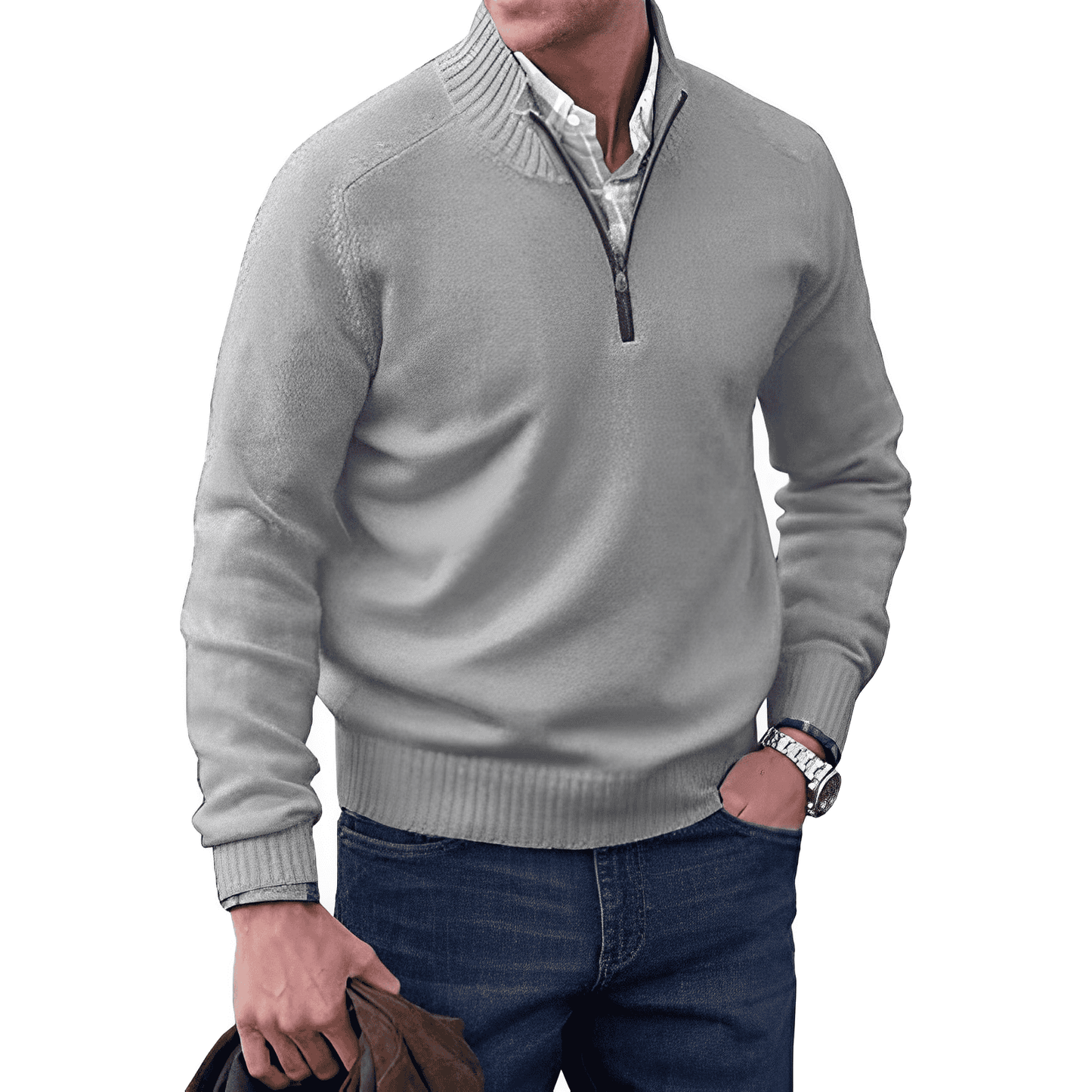 Ciro – Pull texturé au style casual masculin