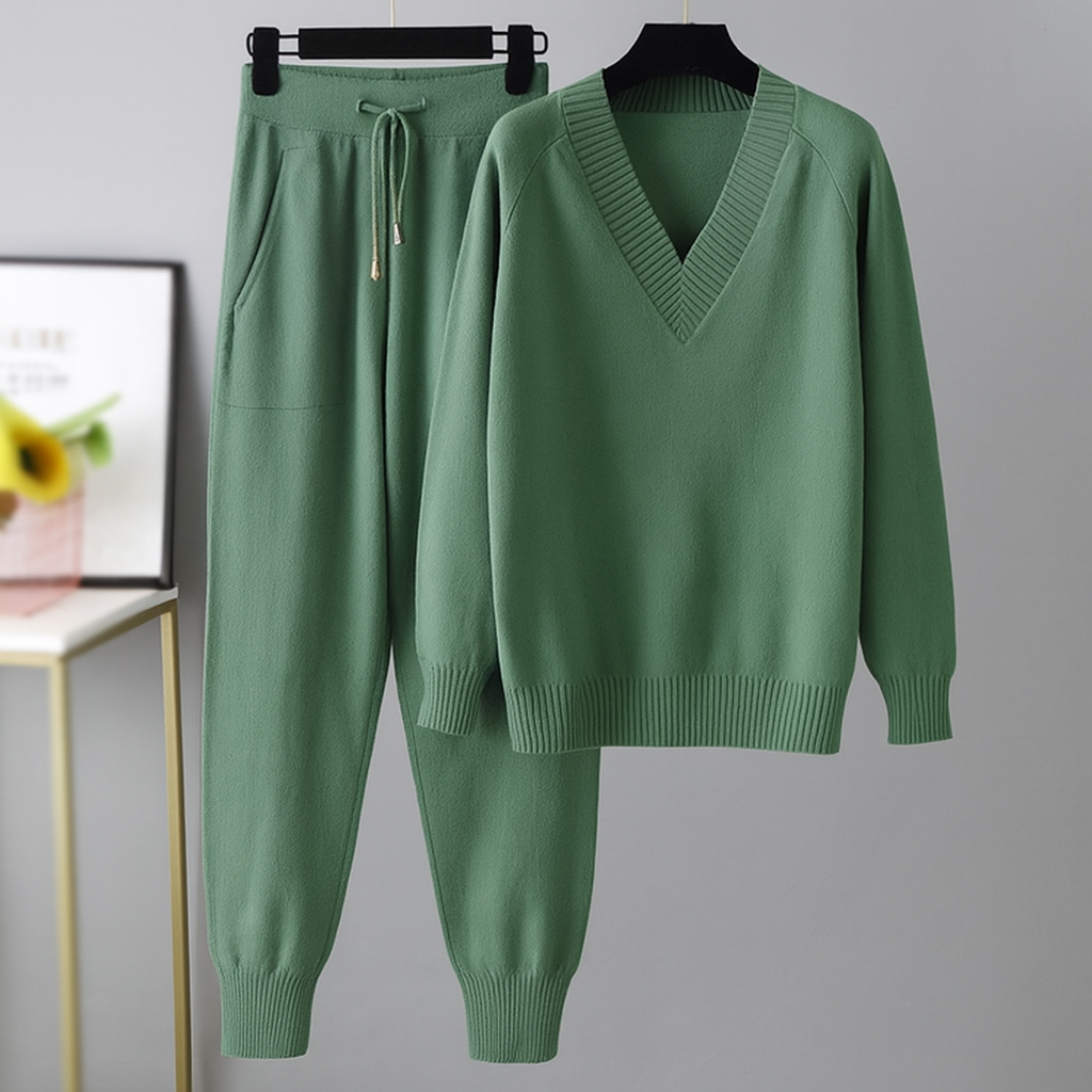 Leda - Ensemble confortable à l’allure féminine - Blanc - S - Elise Marseille