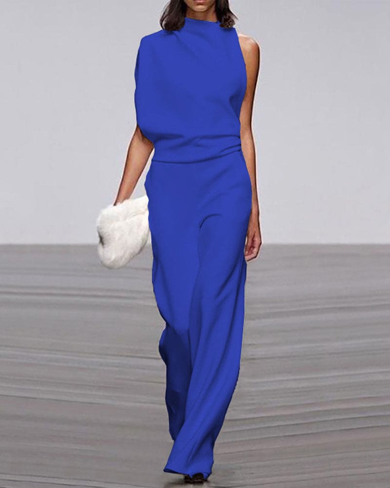 Kate - Elegant High-Neck Jumpsuit