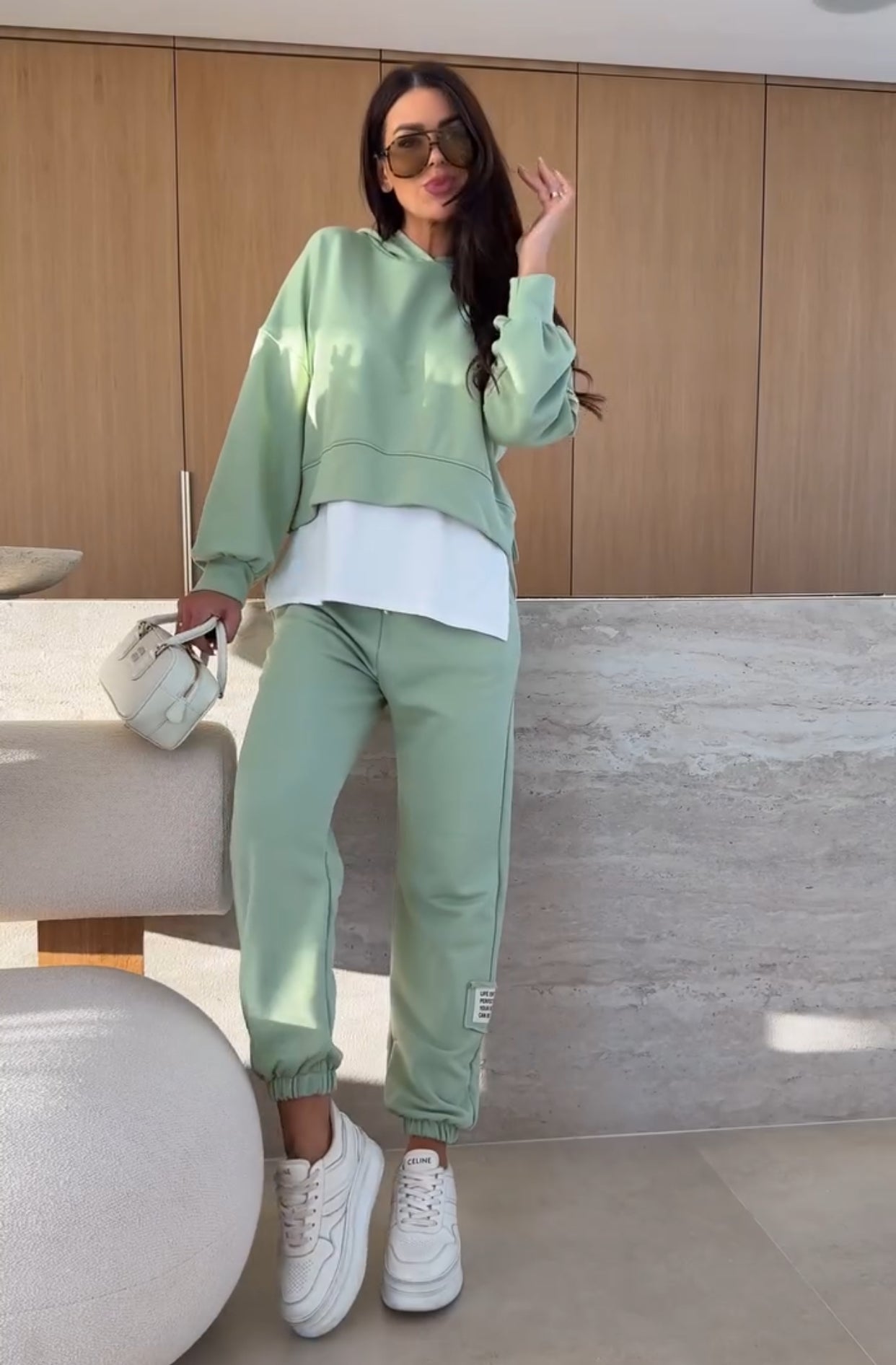 Alda - Ensemble Sweatshirt et Pantalon Élastique