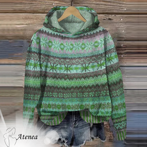 Atenea - Sweat à capuche style rétro
