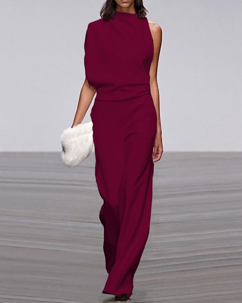 Kate - Elegant High-Neck Jumpsuit