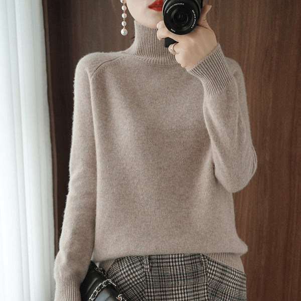 Rosanna – Pull à col roulé au style doux et raffiné