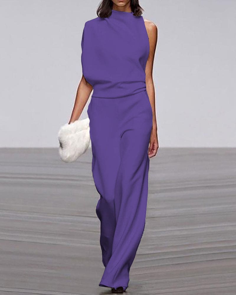 Kate - Elegant High-Neck Jumpsuit