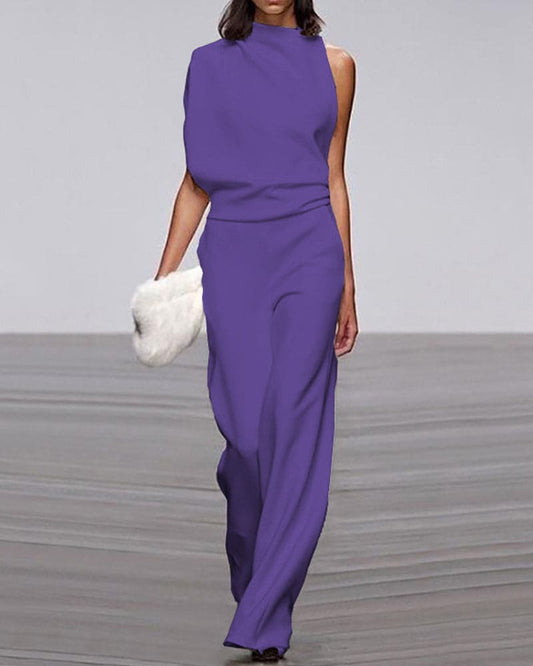 Kate - Elegant High-Neck Jumpsuit