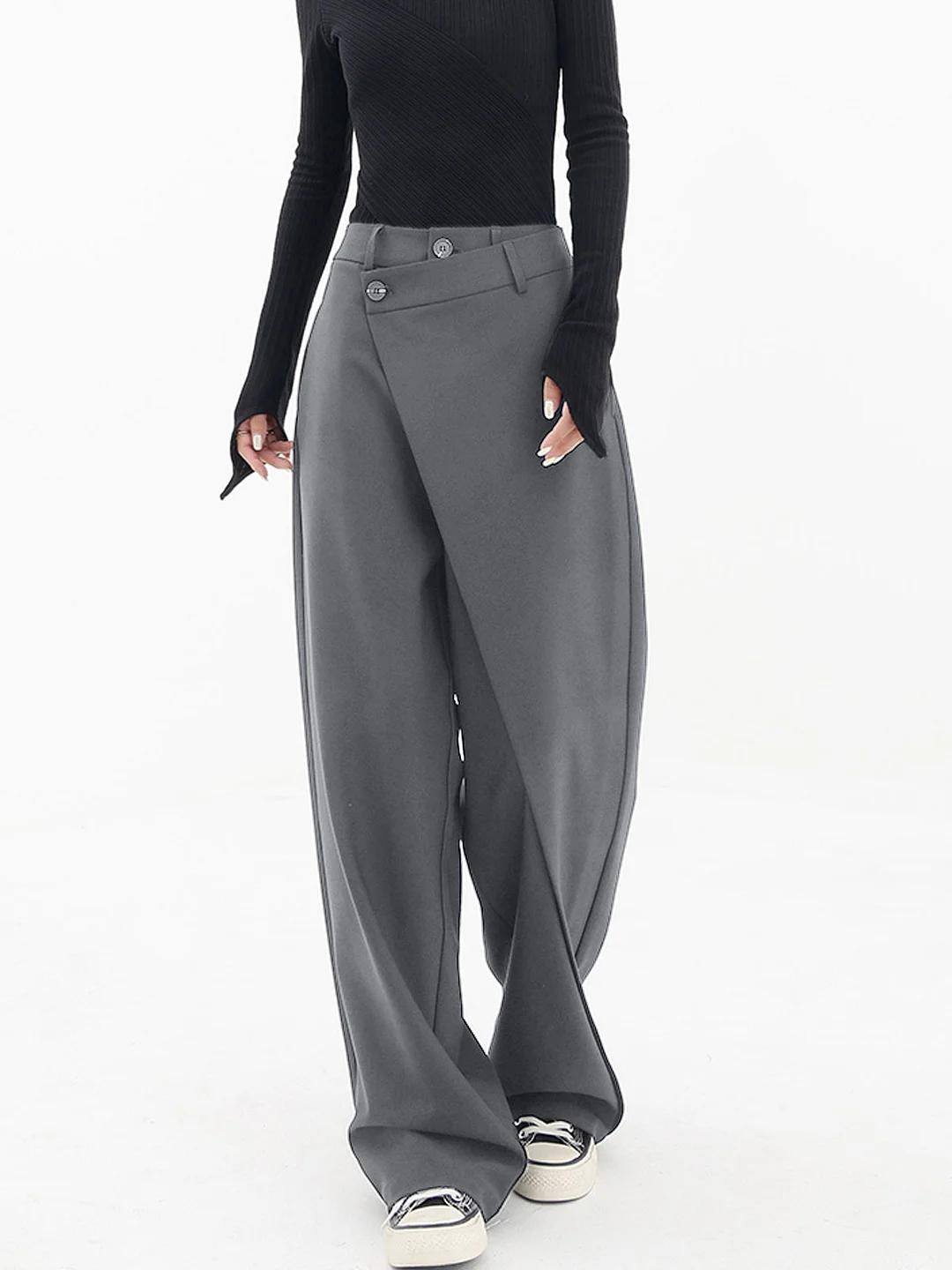 Tina - Pantalon Large à Croisé pour Femmes