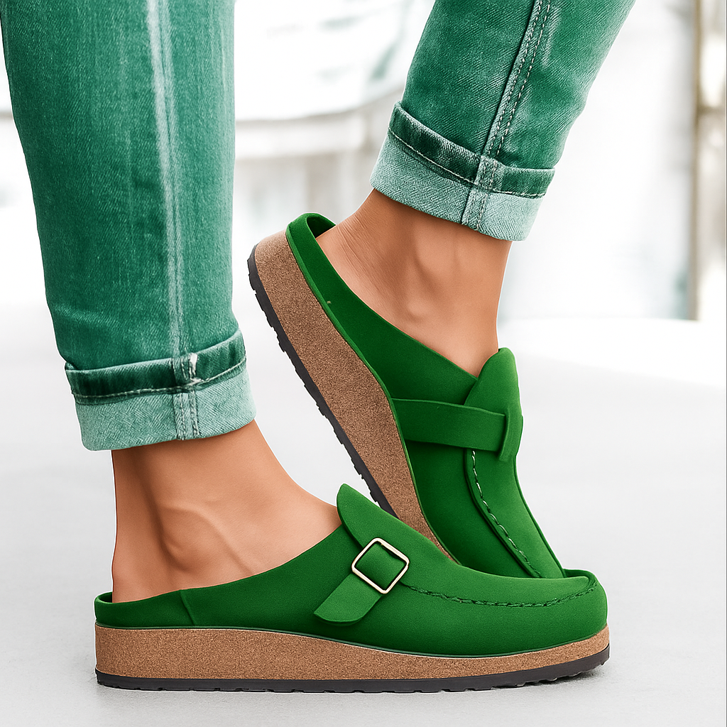 Lea - Sandales style mocassins pour femme - Noir - 39 - Elise Marseille