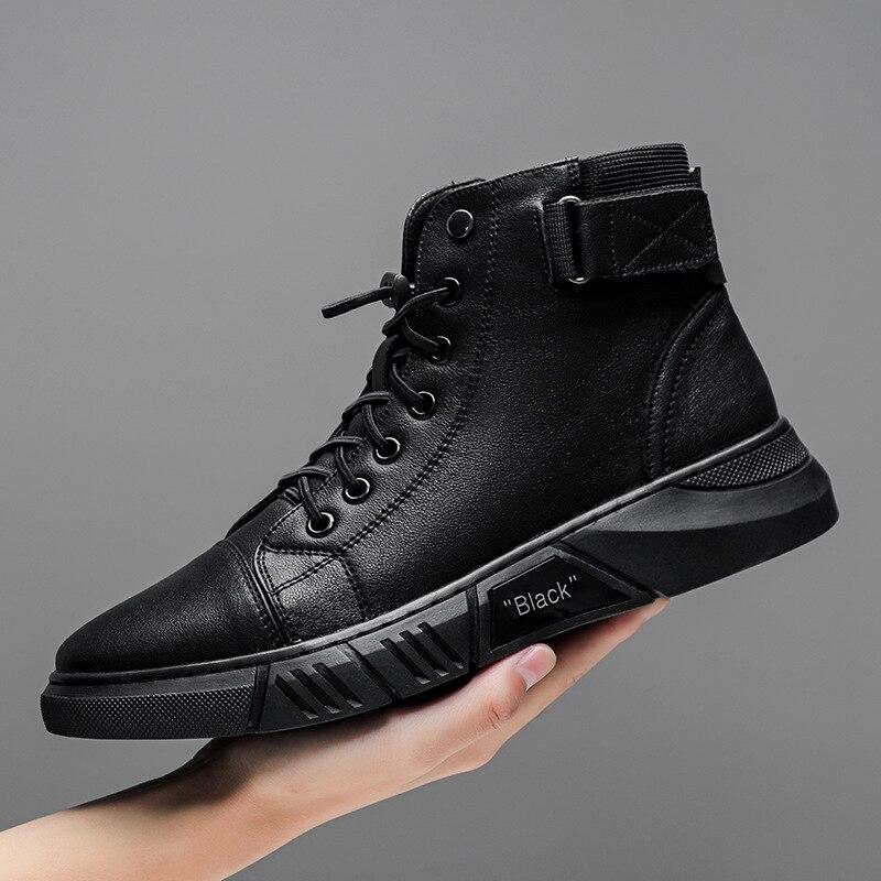 Alvize - Bottes pour homme en similicuir