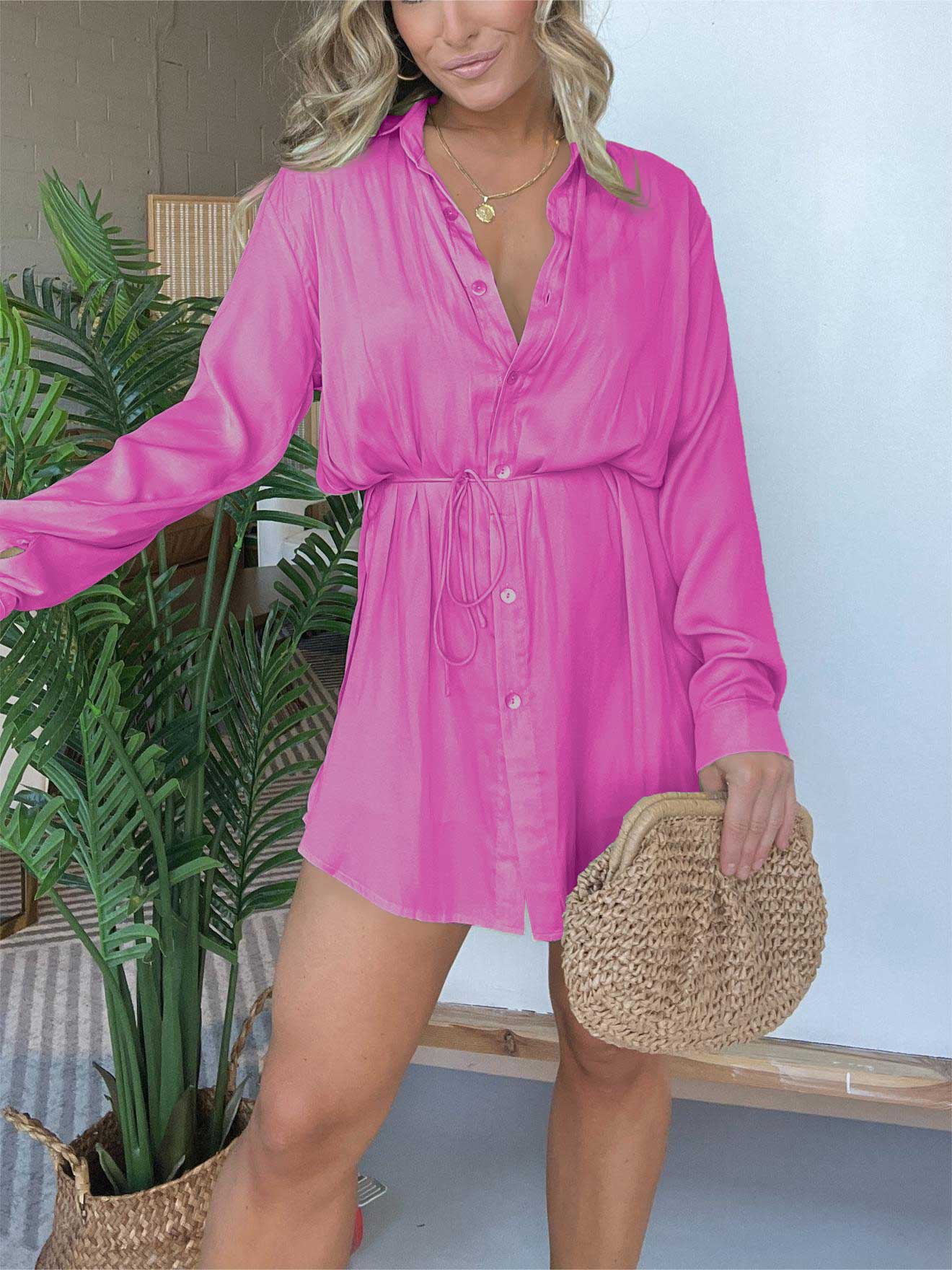 Beatrice – Ensemble robe et combinaison style satin