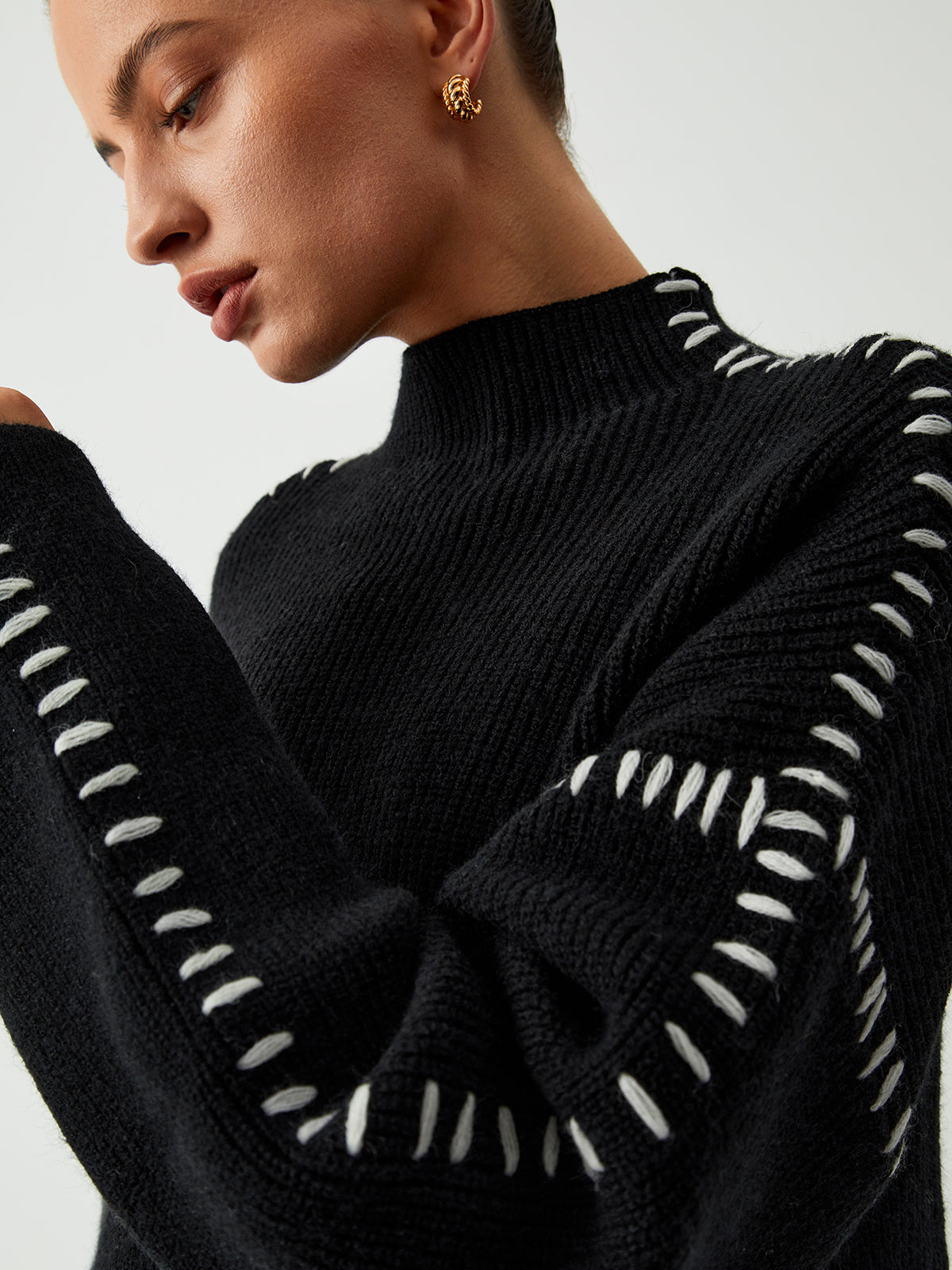 Alma - Pull Col Montant