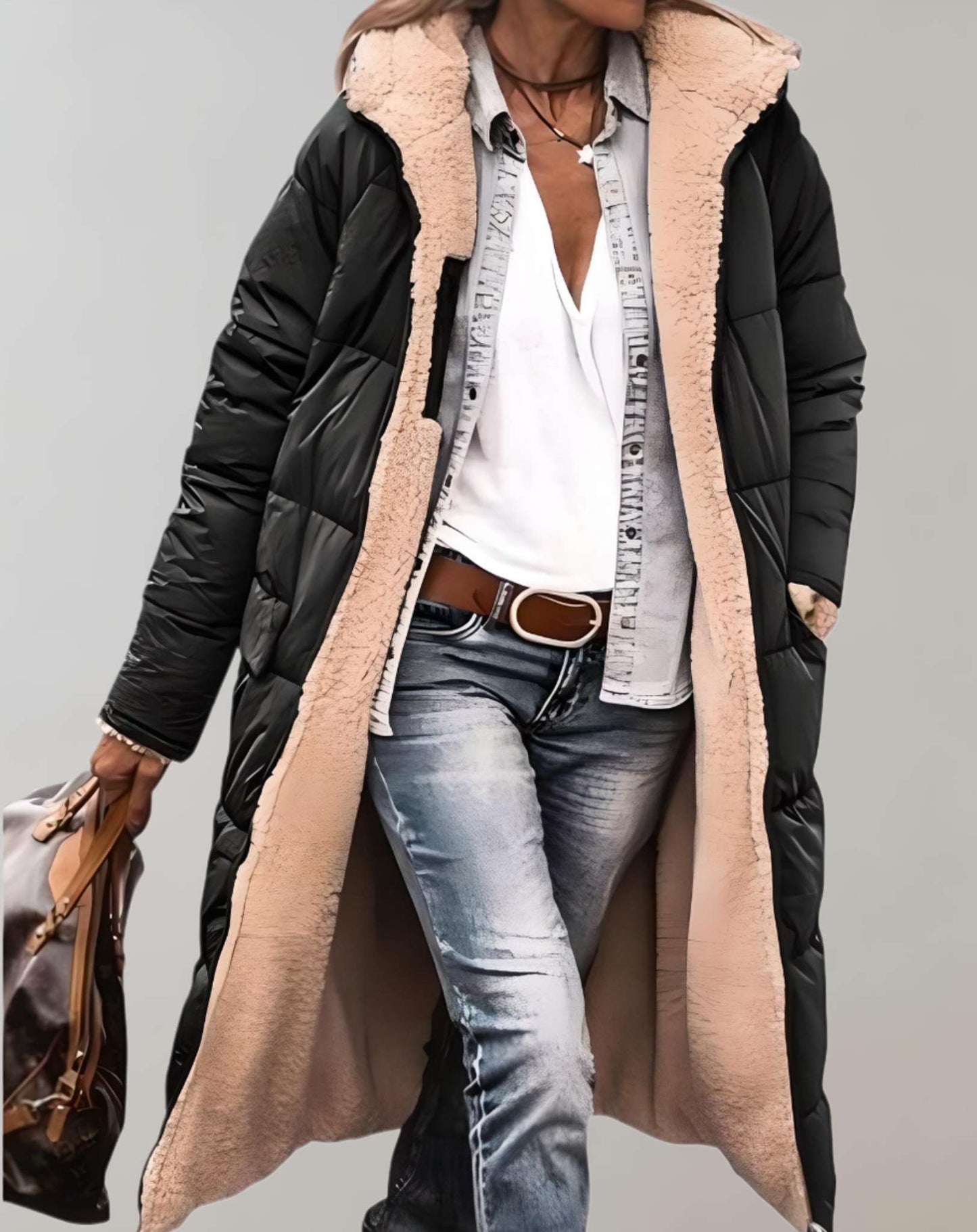 Gimena - Manteau Long avec Doublure en Polaire