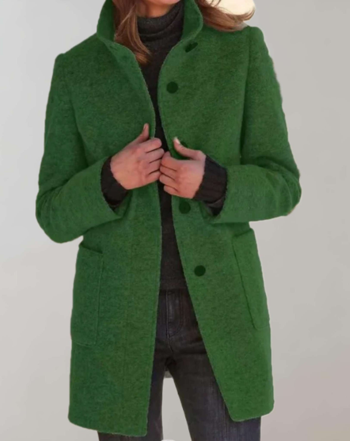 Francis – Manteau style laine longueur midi