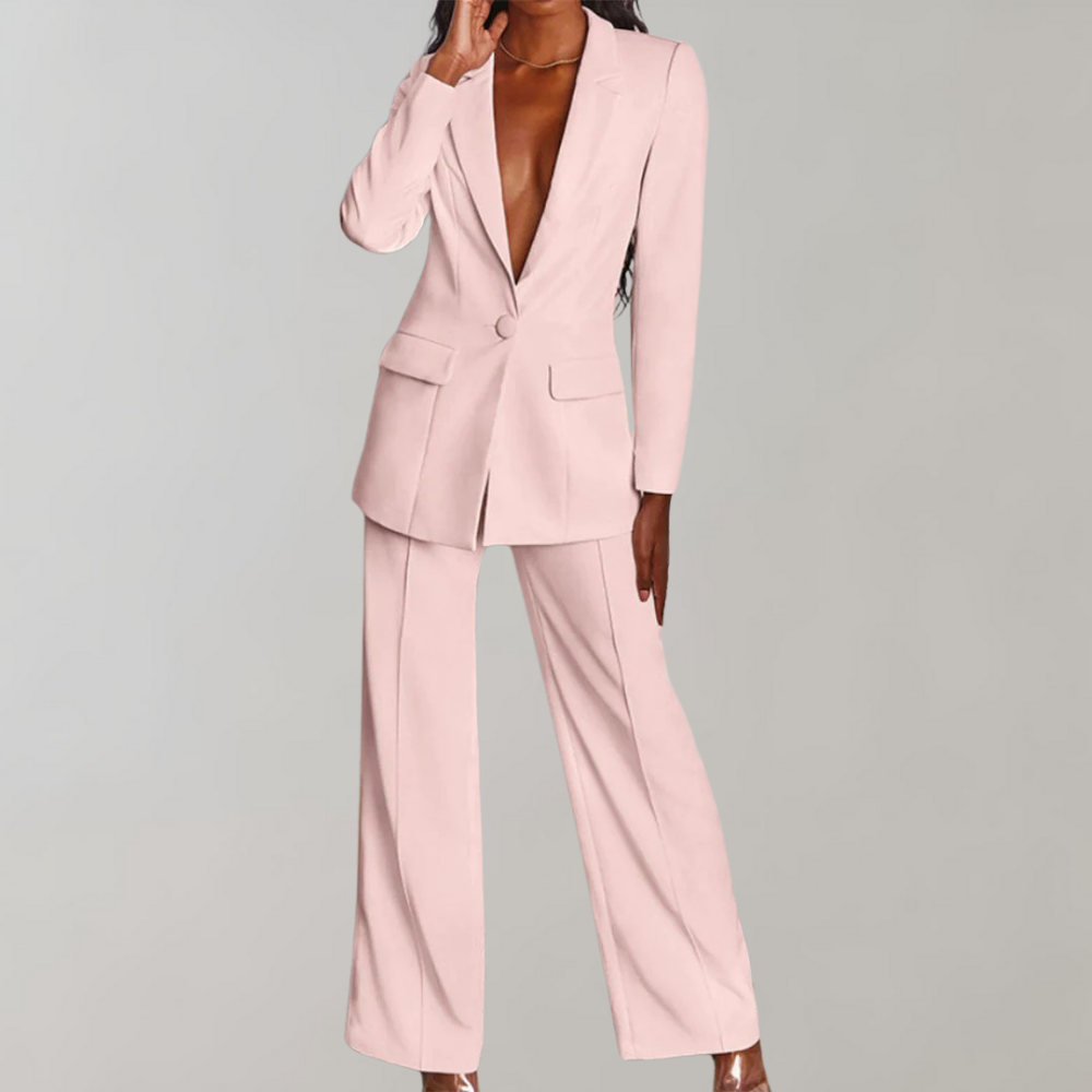 Gretel - Ensemble Élégant en Deux Pièces : Blazer et Pantalon