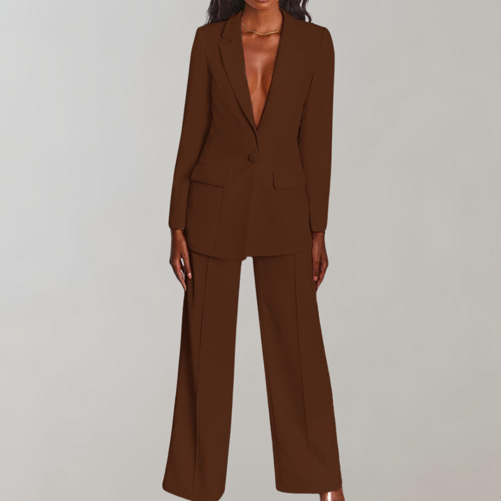 Gretel - Ensemble Élégant en Deux Pièces : Blazer et Pantalon