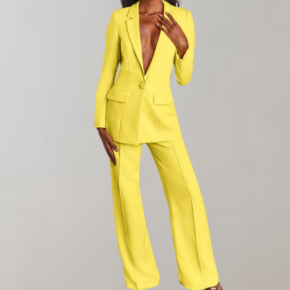 Gretel - Ensemble Élégant en Deux Pièces : Blazer et Pantalon