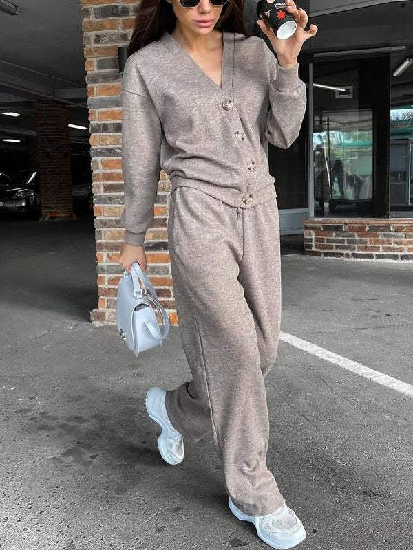 Giada - Ensemble veste et pantalon à boutons