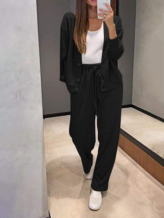 Giada - Ensemble veste et pantalon à boutons