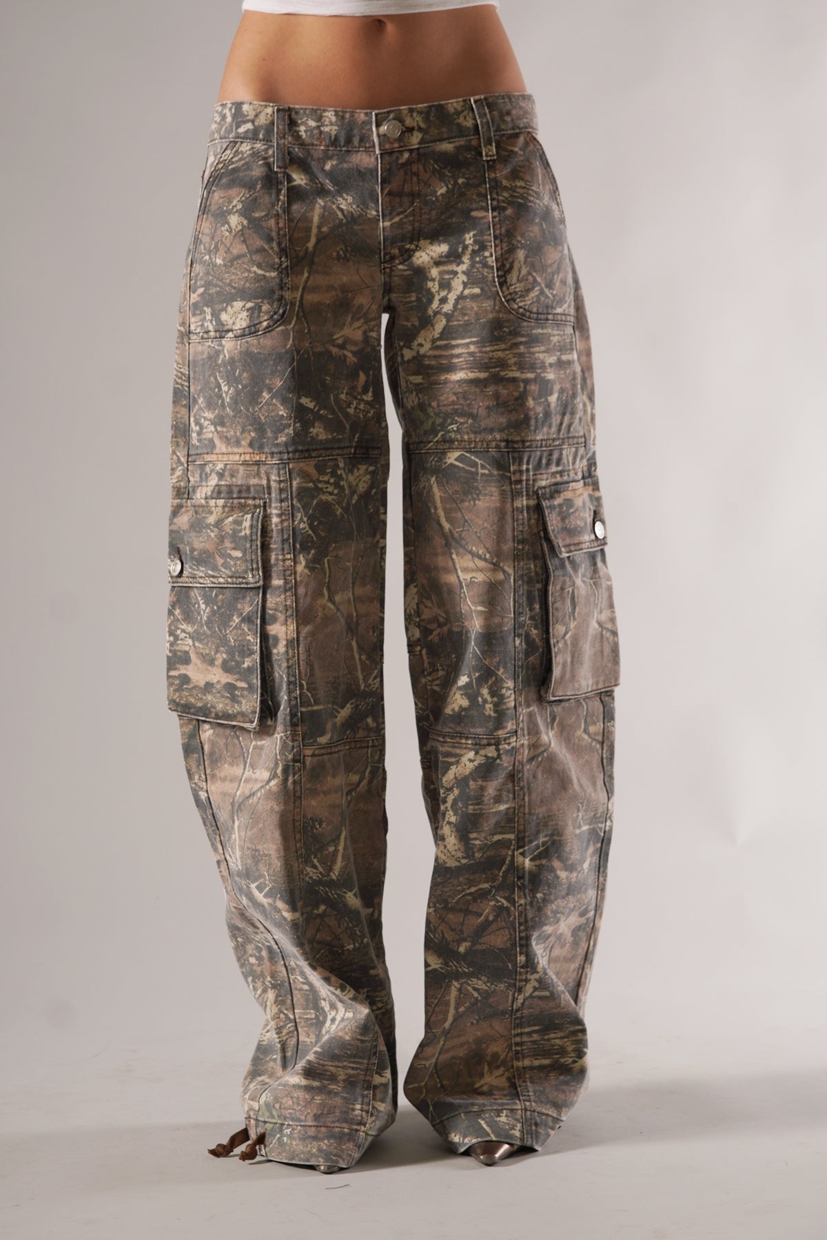 Hadara – Pantalon Cargo à Imprimé Motif