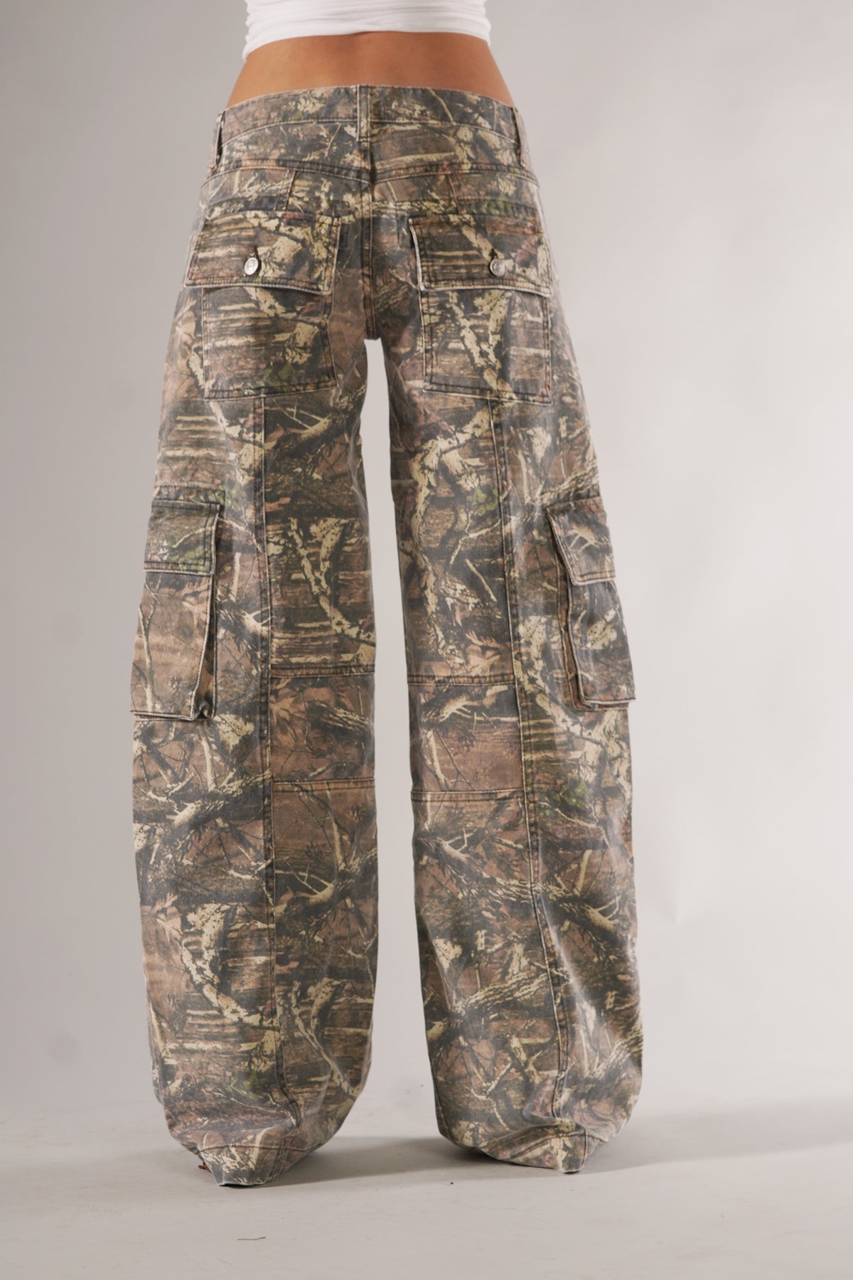 Hadara – Pantalon Cargo à Imprimé Motif