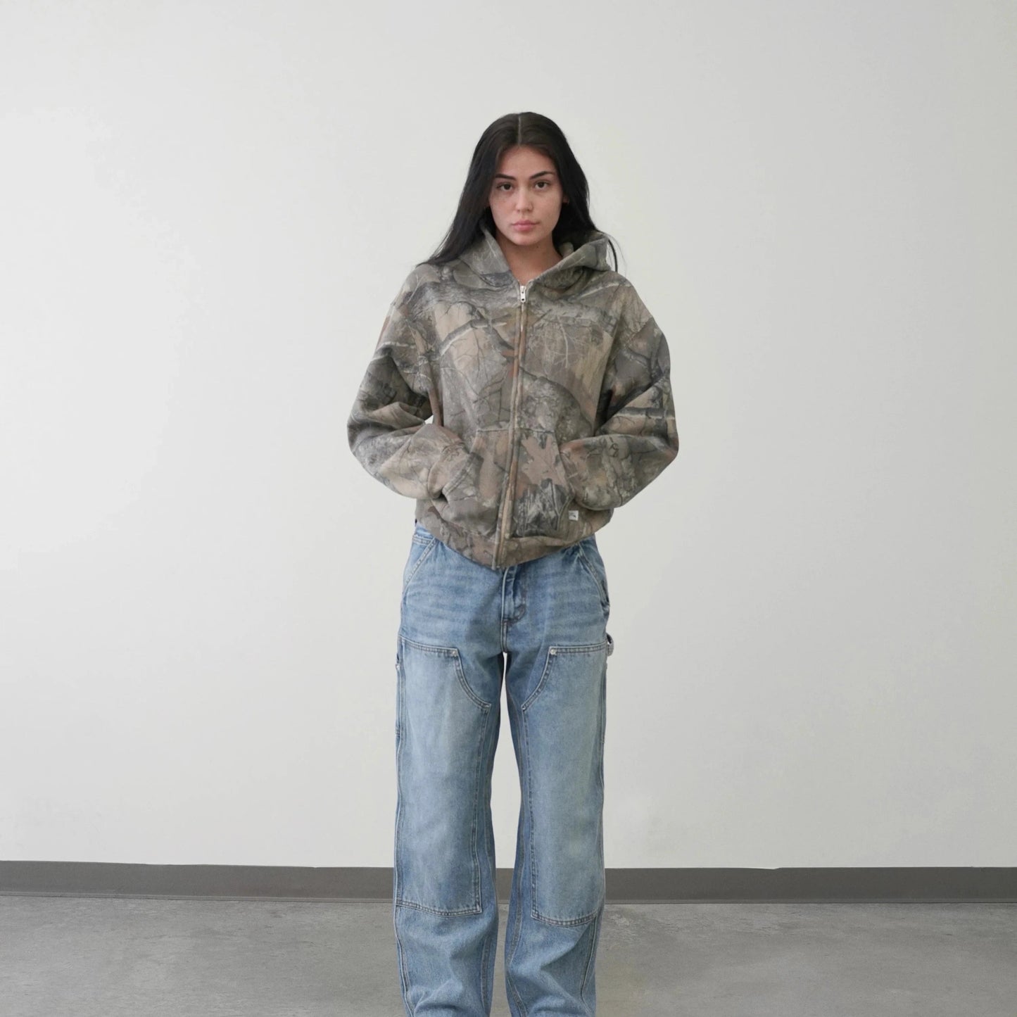 Benjamin - Sweat à capuche unisexe camouflage