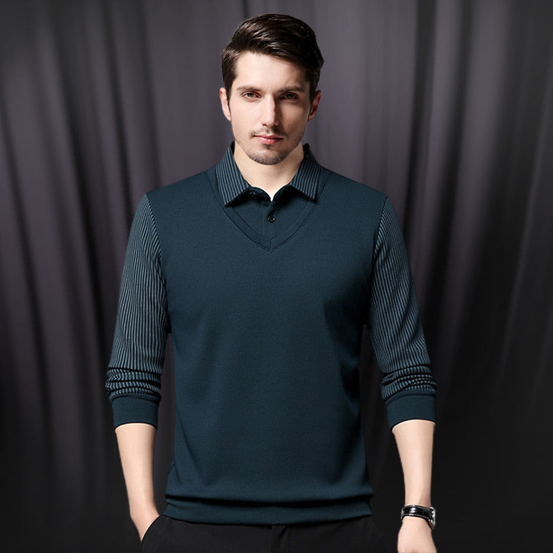 Charlie - Polo à manches longues pour hommes