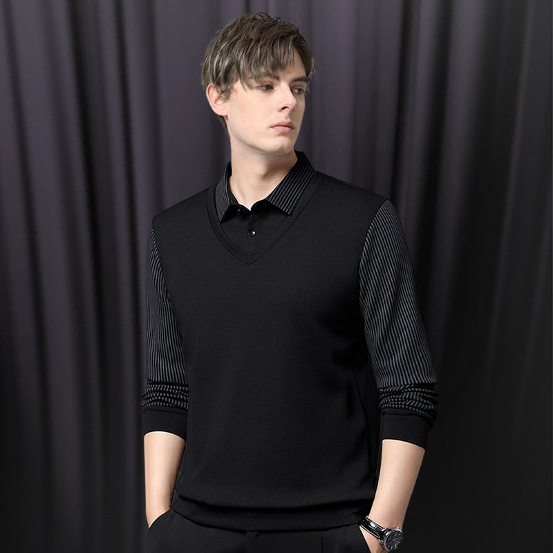 Charlie - Polo à manches longues pour hommes