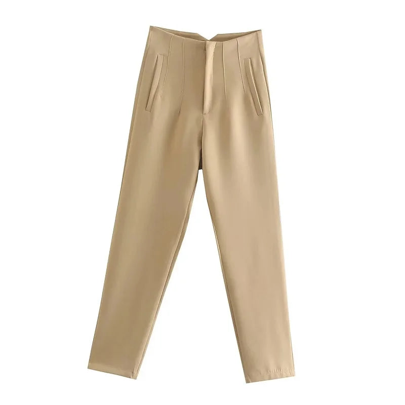 Claude - Pantalons élégants taille haute