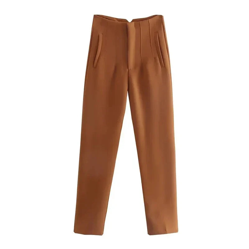 Claude - Pantalons élégants taille haute