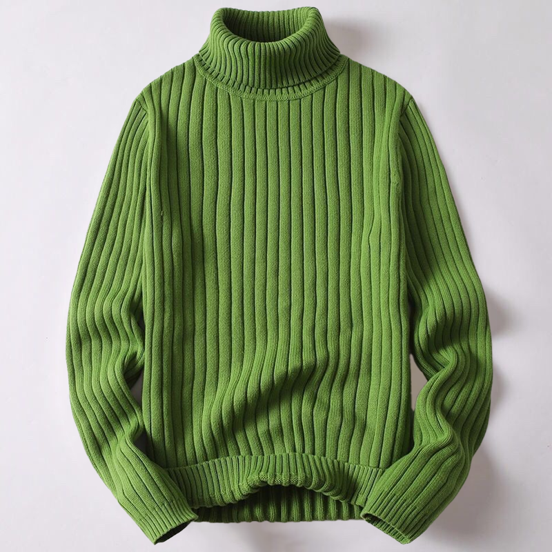 Juan – Pull à col roulé côtelé pour hommes
