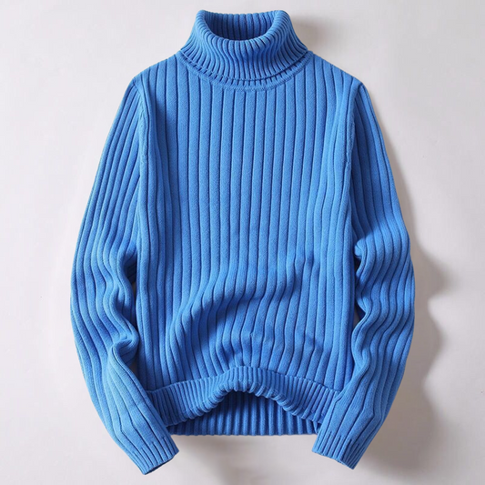 Juan – Pull à col roulé côtelé pour hommes