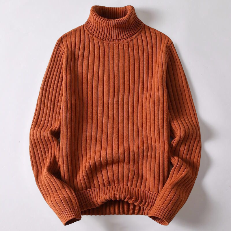 Juan – Pull à col roulé côtelé pour hommes