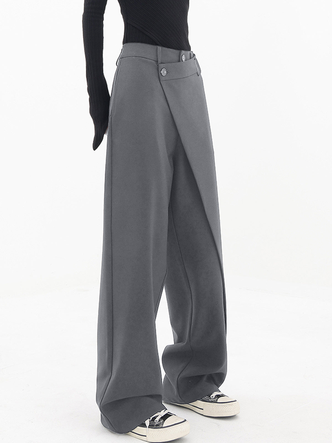 Tina - Pantalon Large à Croisé pour Femmes