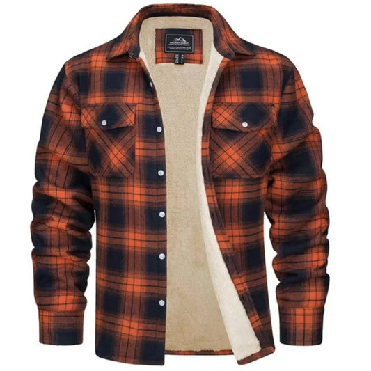 Adel - Veste à carreaux doublée au style masculin