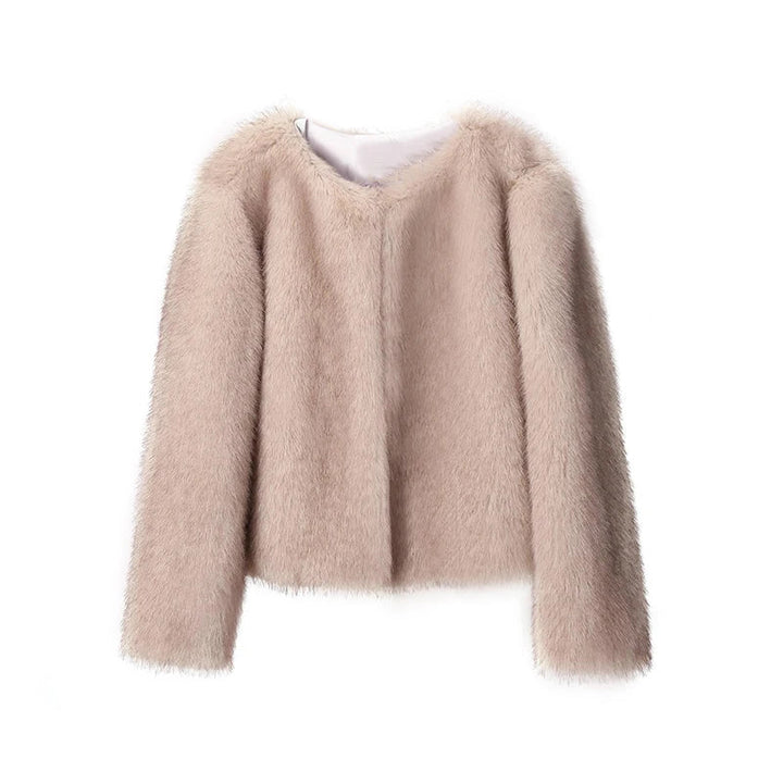 Grace - Veste au style fausse fourrure à effet renard