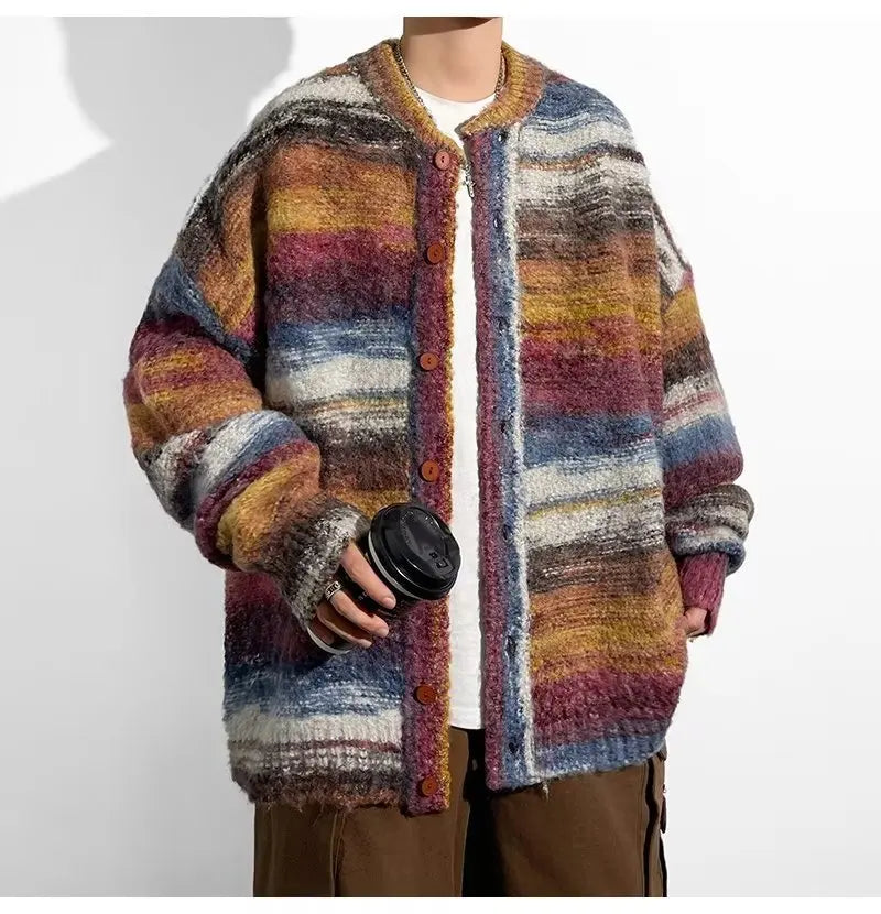 Enzo – Pull au style patchwork masculin