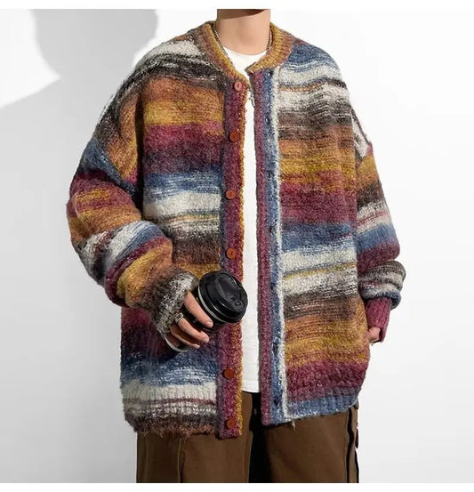 Enzo – Pull au style patchwork masculin