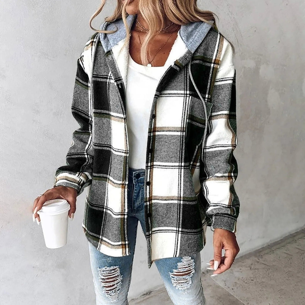 Maura - Veste à Carreaux Oversize