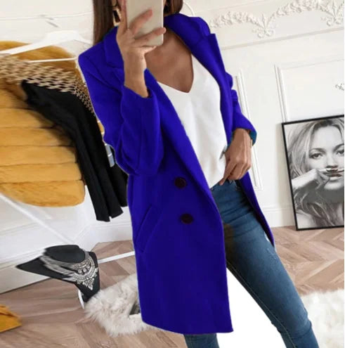 Tatiana - Manteau Long Essentiel et Élégant