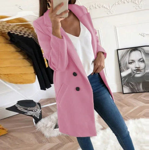 Tatiana - Manteau Long Essentiel et Élégant