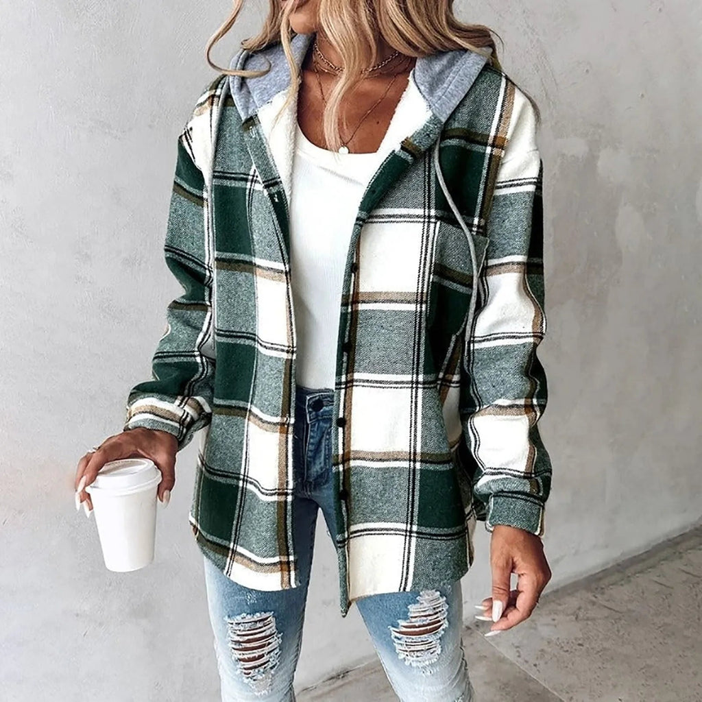 Maura - Veste à Carreaux Oversize