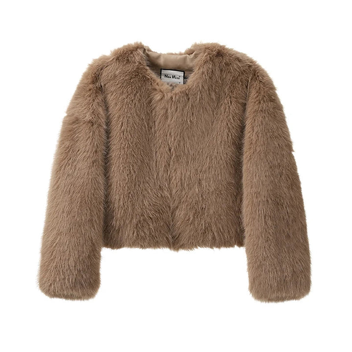 Grace - Veste au style fausse fourrure à effet renard